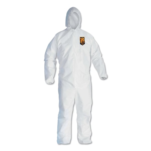 Disposable Coveralls, 3X-Large, Microporous Film Laminate, White, 25 PK